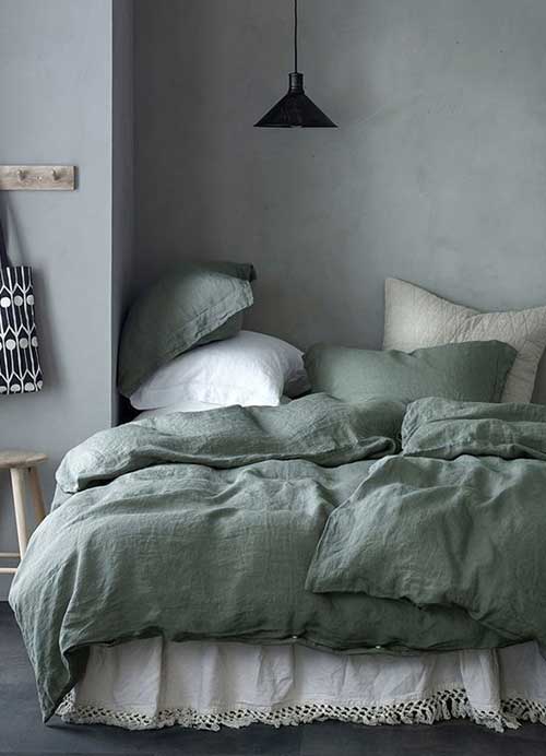 chambre couette green