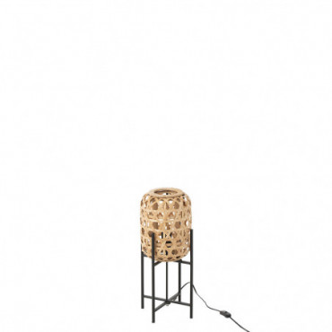 Lampe A Pied Bamboo Naturel S