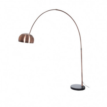 Lampe Arc Metal Cuivre / Marbre