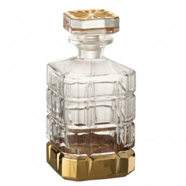 Bouteille Whisky Verre Transparent / Or