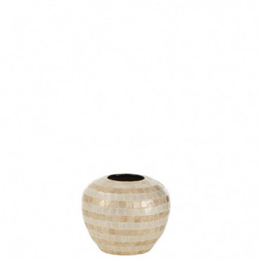 Vase Boule Mosaique / Bambou