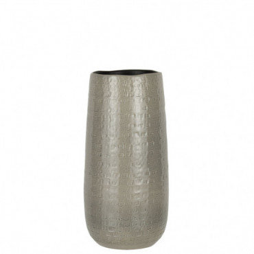 Vase Motifs Ceramique Gris Clair S