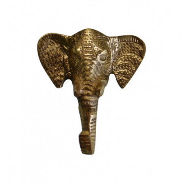 Petit éléphant en métal patère simple