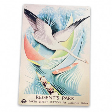 Plaque métal London Underground Baker Street Regent's Park
