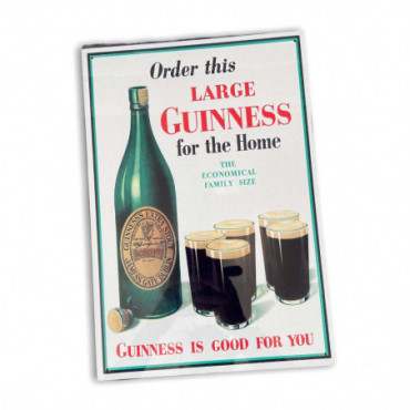 Plaque métal pub vintage Guinness For Home