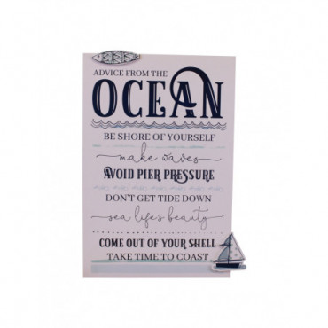 Règles de la plaque murale de l'océan