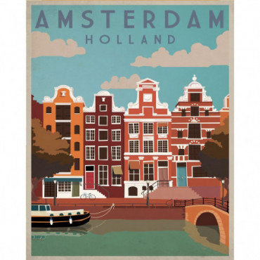Plaque pub vintage - Amsterdam Travel
