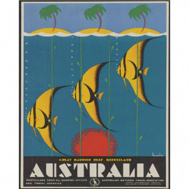 Plaque pub vintage - Australia Fish