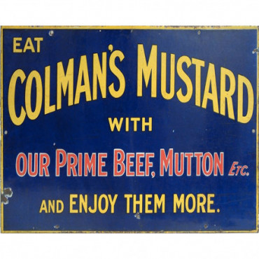Plaque pub vintage - Colmans Mustard