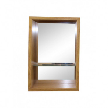Petite étagère miroir en placage 31x21cm
