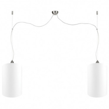 Lampe suspendue Rome 2x2545 Fer/Coton 350cm