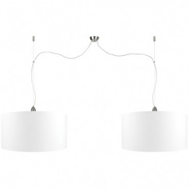 Lampe suspendue Rome 2x6030 Fer/Coton 350cm