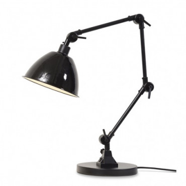 Lampe de table Amsterdam enamel abat-jour Fer/Fer Noir 110cm