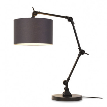 Lampe de table Amsterdam abat-jour 3220 Fer/Coton Noir 110cm