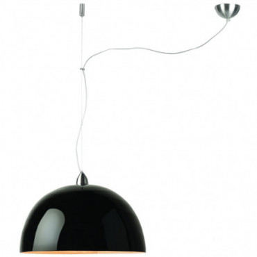 Lampe suspendue Halong simple Bambou Noir 350cm