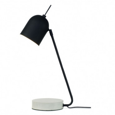 Lampe de table base béton Madrid Fer Noir 57cm