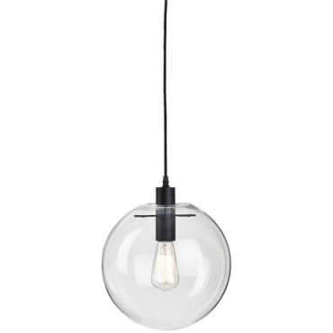 Lampe suspendue verre globe Warsaw Verre Noir 250cm