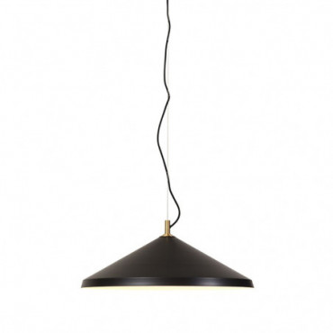 Lampe suspendue alu messing Montreux Fer Noir 375cm