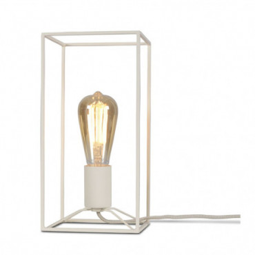 Lampe de table Antwerp rectangle 15x15xhauteur 30cm Fer 30cm
