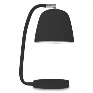 Lampe de table rubber Newport Fer Noir 28cm