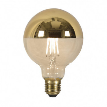 Ampoule LED globe filament top mirror diametre 9 5xhauteur 14cm E27