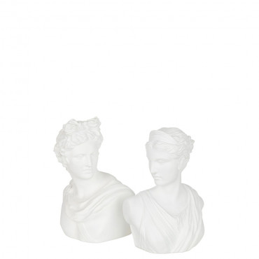 Buste Venus De Milo Resine Blanc
