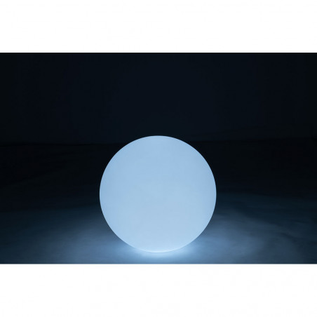 Lampe d'extérieur boule LED blanc et à variation de couleurs H29cm