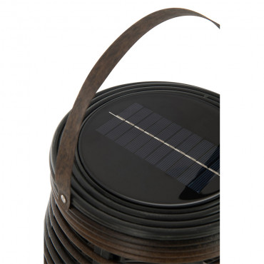 Lanterne Led Energie Solaire Plastique Marron Grande Taille