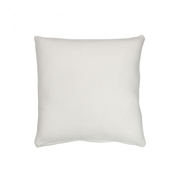 Coussin Soleil Carre Polyester Blanc