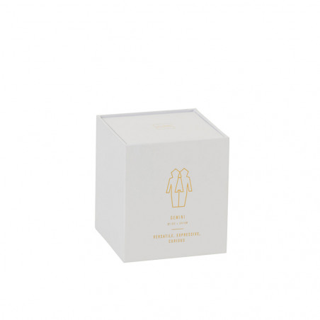 Bougie Parfumee Astro Gemaux Blanche Petite Taille