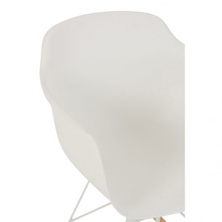 Chaise Willy à bascule plastique Blanc