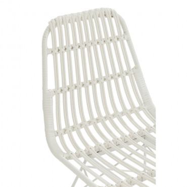 Chaise D'Exterieur Rachel Metal/Plastique Blanc