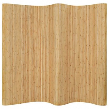 Cloison de séparation en bandes de bambou Naturel 250x165cm