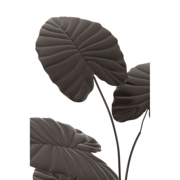 Plante Decorative Metal Marron Fonce Petite Taille