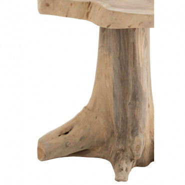 Table D'Appoint Amy Teck Naturel Petite Taille