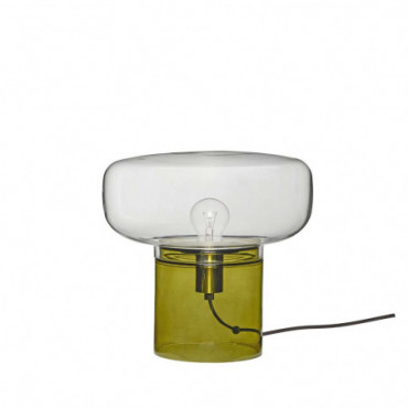 Lampe de table Transparent/Vert foncé Crave