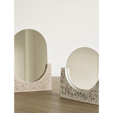 Miroir De Table Rond En Terrazzo
