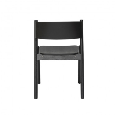 Chaise de salle à manger Noir Oblique