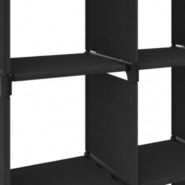 Étagère Noire 5 Cubes En Tissu Longueur 103cm