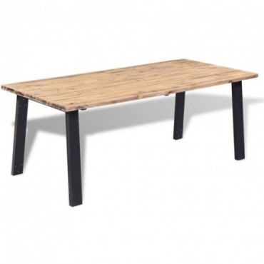 Table de salle à manger en bois d'acacia massif 170x90cm