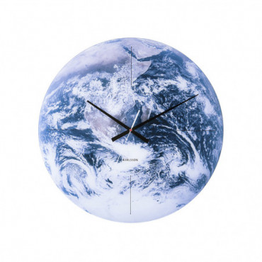Horloge Murale Terre Bleu