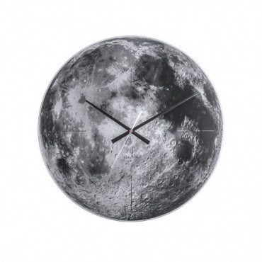 Horloge Murale Lune Gris