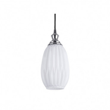Lampe Suspendue Posh Oval Blanc
