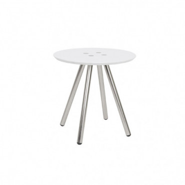 Table D'Appoint En Tranches Blanc