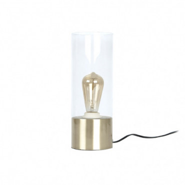 Lampe De Table Lax Base Plaqué Doré Transparent