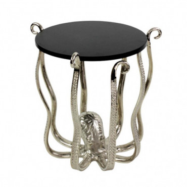Table D'Appoint Octopus En Aluminium Et Marbre