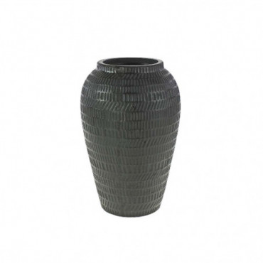 Vase Amari Noir Céramique Hauteur 32 Cm
