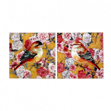 Tableau Birdy Assortiment De 2 Acrylique Sur Toile