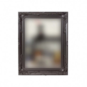 Miroir Mural Noir Verre/Bois Hauteur 87 Cm