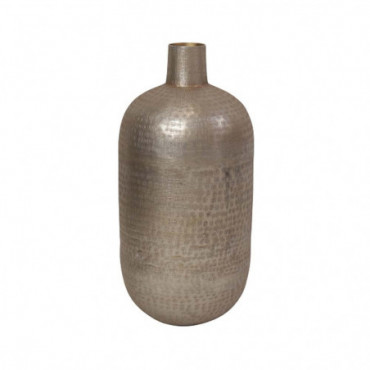 Vase Light Doré En Aluminium Hauteur 53 Cm